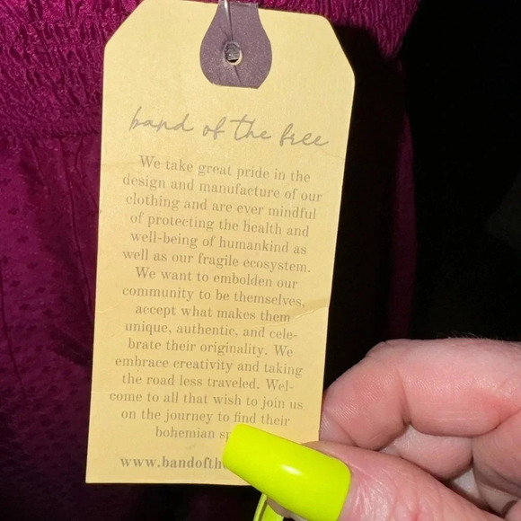 - HOT PINK BAND OF THE FREE MINI CORSET TOP STRAPLESS DRESS WITH POCKETS MEDIUM - Picture 7 of 16